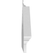 Ekena Millwork Acorn Architectural Grade PVC Combination Pediment, 54"W x 20-3/8"H x 2-3/4"P (Pitch 6/12) PEDPC054X205ACR00 - alternate 2